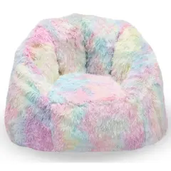 Delta Children 27" Cozee Fluffy Chair Tie Dye