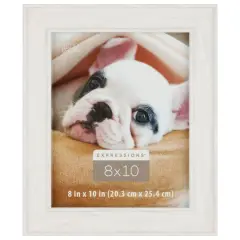Expressions&trade; 8" x 10" Whitewashed Inner & Outer Lip Frame by Studio D&eacute;cor&reg;
