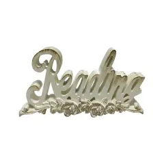 10.5" Distressed White Tabletop Accent by Ashland&reg;