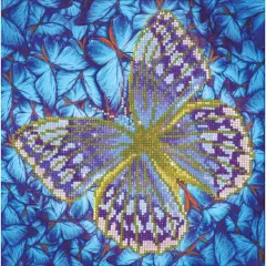 Diamond Dotz&reg; Intermediate Flutterby Silver Diamond Painting Kit