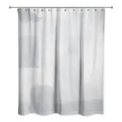 Gray Abstract Shower Curtain