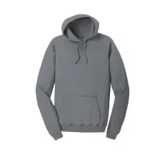 Port & Company&reg; Beach Wash Garment-Dyed Pullover Hooded Adult Sweatshirt Pewter