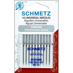 SCHMETZ Chrome Universal Needles, 10ct.