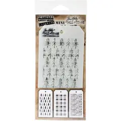 Stampers Anonymous Tim Holtz&reg; Mini #32 Layering Stencil Set