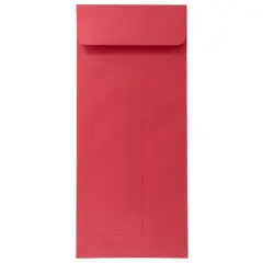 JAM Paper 4.75" x 11" Policy Business Colored Envelopes, 50ct. Red