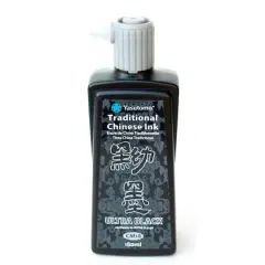 Yasutomo&reg; Traditional Chinese Ink, 180mL Ultra Black