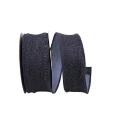 JAM Paper 1 3/8" x 10yd. Denim Wired Edge Ribbon