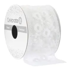 2" x 3yd. White Lace Ribbon by Celebrate It&trade; Classic