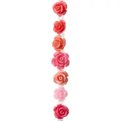 Pink Mix Reconstituted Stone Rose Beads, 10mm by Bead Landing&trade;