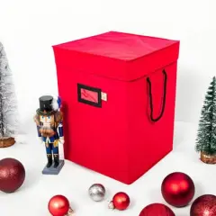 Santa's Bags 17" Red Nutcracker Collectibles Storage Box