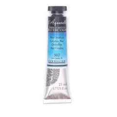 Sennelier French Artists' Watercolor, 21mL 302 Cerulean Blue S4