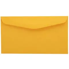 JAM Paper 3.625" x 6.5" Premium Commercial Envelopes, 100ct. Goldenrod Orange
