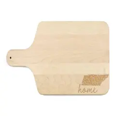 17" Floral Home State Maple Paddle Cutting Board Tennessee