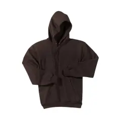 Port & Company&reg; Neutrals Core Fleece Pullover Hooded Sweatshirt Dark Chocolate Brown
