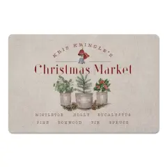 Kringle's Christmas Market Floor Mat