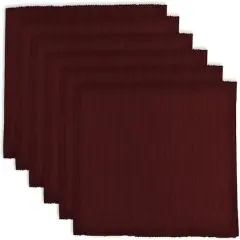 DII&reg; Ribbed Cotton Placemats, 6ct. Wine