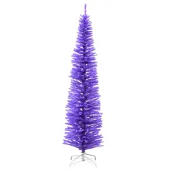 7.5ft. Unlit Lavender Slim Artificial Christmas Tree