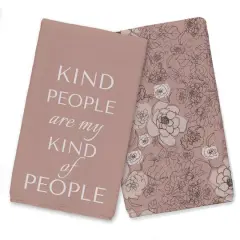 My Kind Of People Tea Towel Set Pink