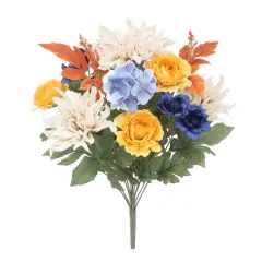 20" Yellow & Blue Dahlia & Hydrangea Bush by Ashland&reg;
