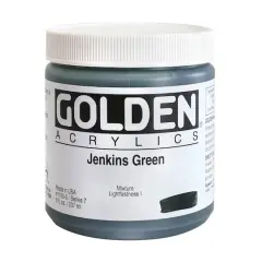 Golden&reg; Heavy Body Acrylic Paint, 8oz. Jenkins Green