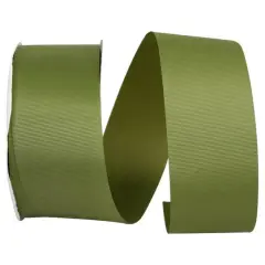 The Ribbon Roll 2.25" x 50yd. Grosgrain Allure Solid Ribbon Moss