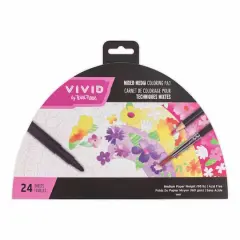 VIVID by Brea Reese&reg; Rainbow Mixed Media Coloring Pad
