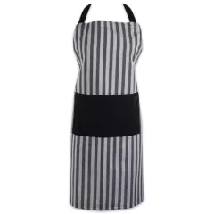 Black & White Stripe Chef Apron