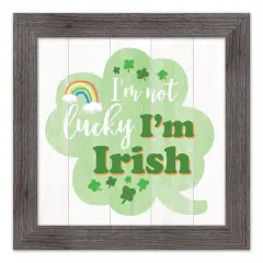 Not Lucky Irish Framed Print 2 16" x 16" Western Gray Framed Print