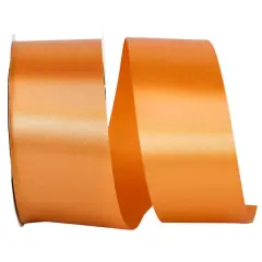 JAM Paper 1.875" x 50yd. Single Face Satin Allure Ribbon Burnt Sienna