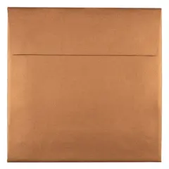 JAM Paper 6.5" x 6.5" Copper Stardream Metallic Invitation Envelopes, 25ct.