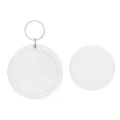 Round Clear Plastic Keychains, 16ct. by Creatology&trade;