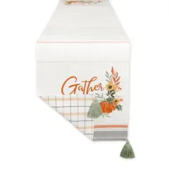 DII&reg; 72" Gather Fall Squash Reversible Table Runner