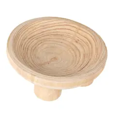 Hello Honey&reg; 11.5" Natural Elegance Paulownia Wood Bowl