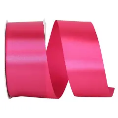 JAM Paper 1.875" x 50yd. Single Face Satin Allure Ribbon Azalea