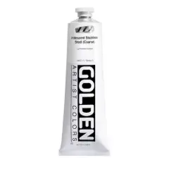 Golden&reg; Heavy Body Iridescent Acrylics, 5oz. Iridescent Stainless Steel (Coarse)
