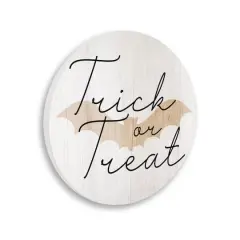 Stupell Industries Trick Or Treat Halloween Bat Wall Plaque Art