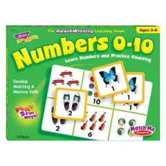 Trend Enterprises&reg; Numbers 0-10 Match Me Games