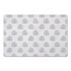 Blooming Bush Floor Mat White