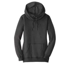 District&reg; Women's Lightweight Fleece Hoodie Heathered Black