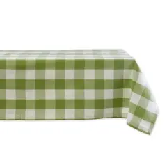 DII&reg; 52" Buffalo Check Tablecloth Antique Green and White