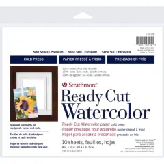 Strathmore&reg; 500 Series Cold Press Ready Cut Watercolor Paper