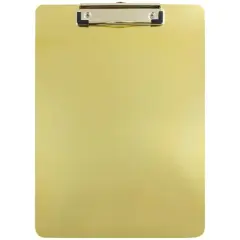 JAM Paper Letter Size Aluminum Clipboard Gold