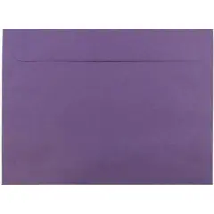 JAM Paper 9" x 12" Booklet Premium Envelopes, 25ct. Purple