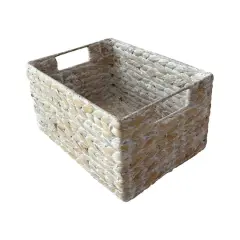Medium White Hyacinth Basket by Ashland&reg;