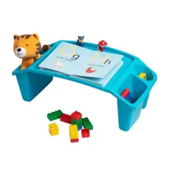 Mind Reader Kids&rsquo; Freestanding Portable Lap Desk With Side Pockets Blue
