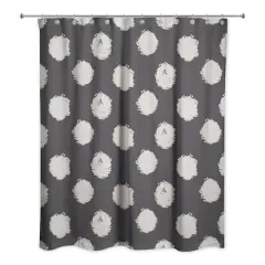 Polka Dots Shower Curtain White/Black