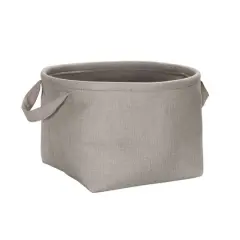 Household Essentials 17" Round Laundry Bin Gray