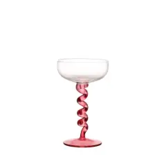 4.8oz. Twisted Stem Glassware by Ashland&reg; Dark Pink