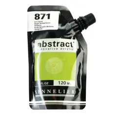 Sennelier Abstract&reg; Satin Acrylic Paint, 4oz. Bright Yellow Green