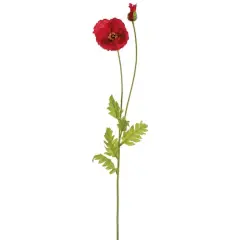 Red Poppy Spray